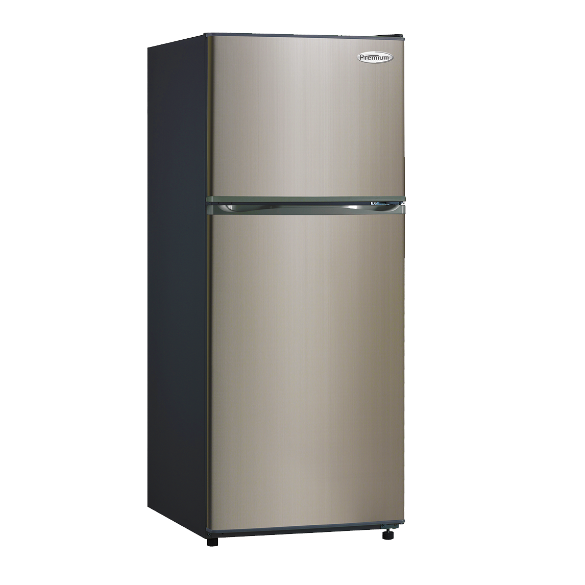 Premium 11.5 Cu Ft Frost Free Top Freezer Refrigerator Black Stainless Steel Door