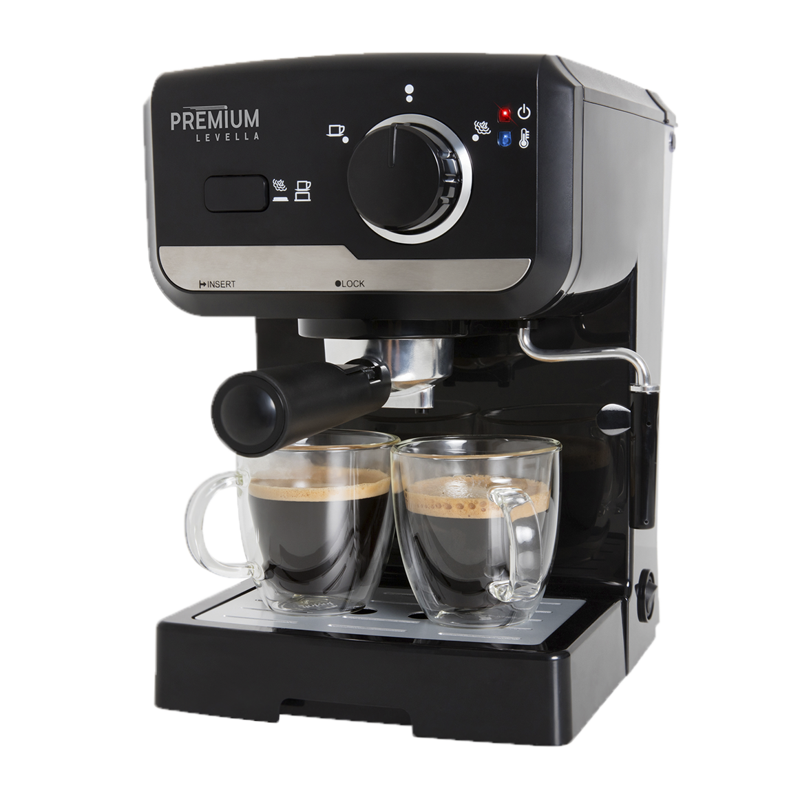 Premium - 3-In-1 Steam Espresso, Cappuccino and Latte Machine 15 Bar Pressure