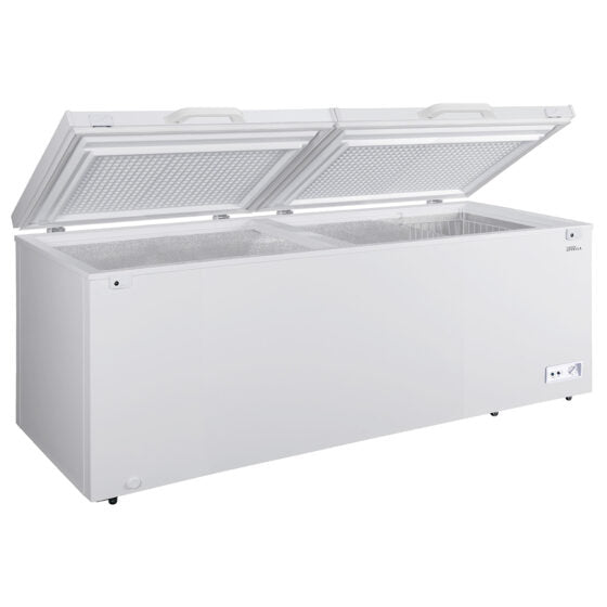 Premium Levella®  25.0 Cu. Ft.  White Chest Freezer. Adjustable Temperature Control.