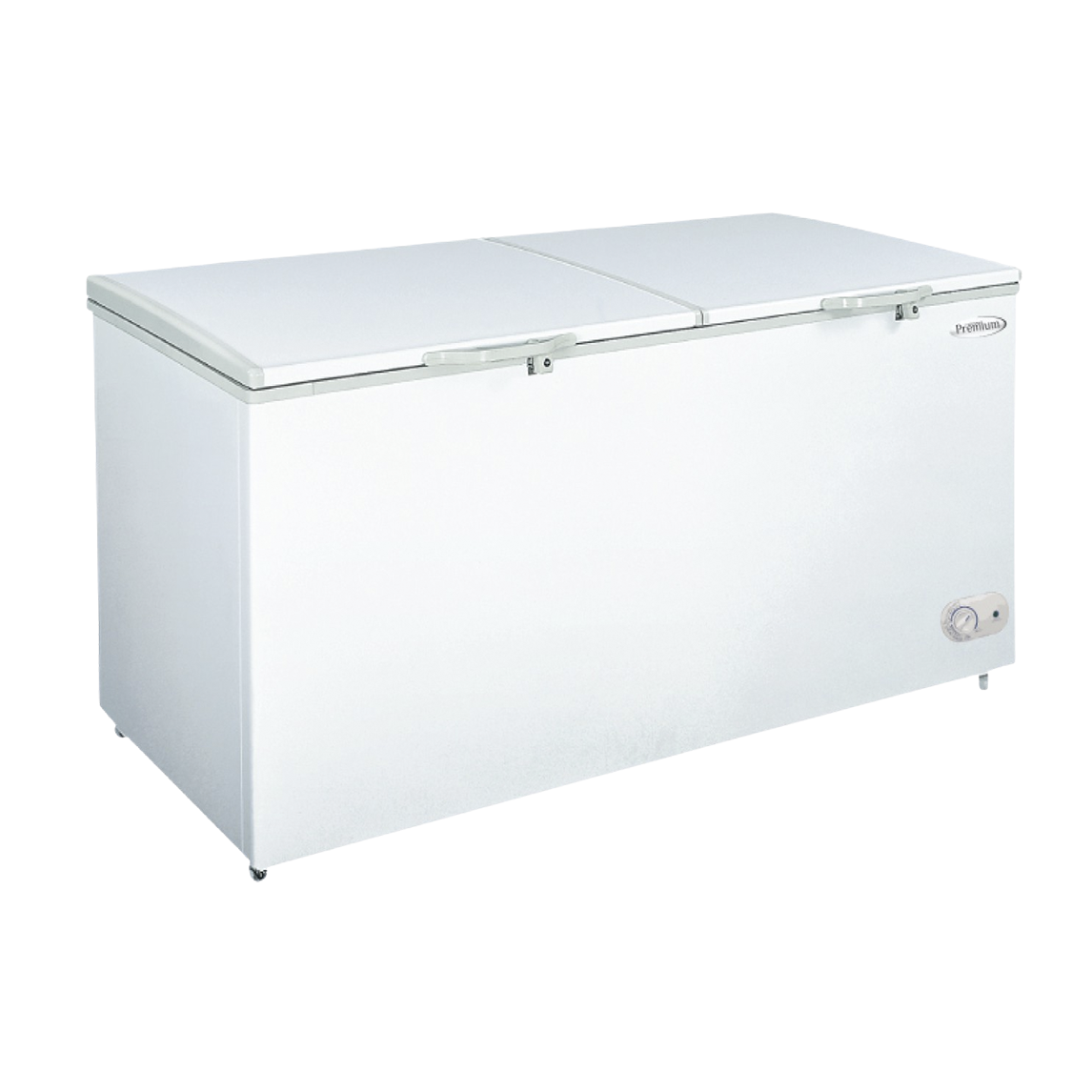 Premium Levella® 26.0 Cu Ft White  Double Door Chest Freezer. Adjustable Temperature Control