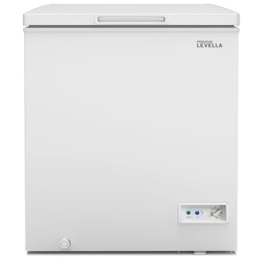 Premium Levella® 5.0 Cu. Ft.  White Chest Freezer. Adjustable Temperature Control