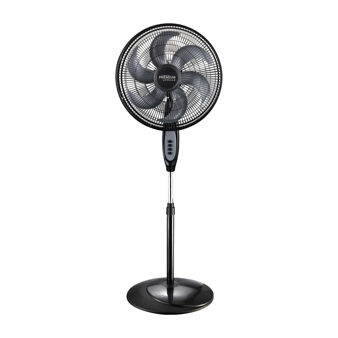 Premium Levella® 16" Oscillating Stand Fan Black