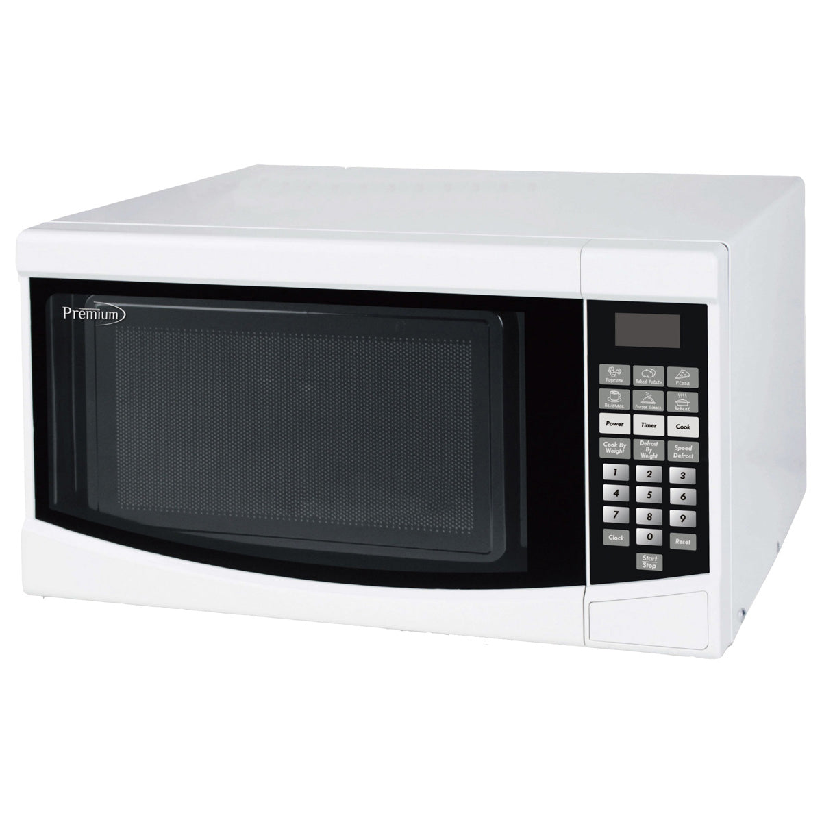 Premium Levella®  0.7  Watt White Countertop Microwave Oven