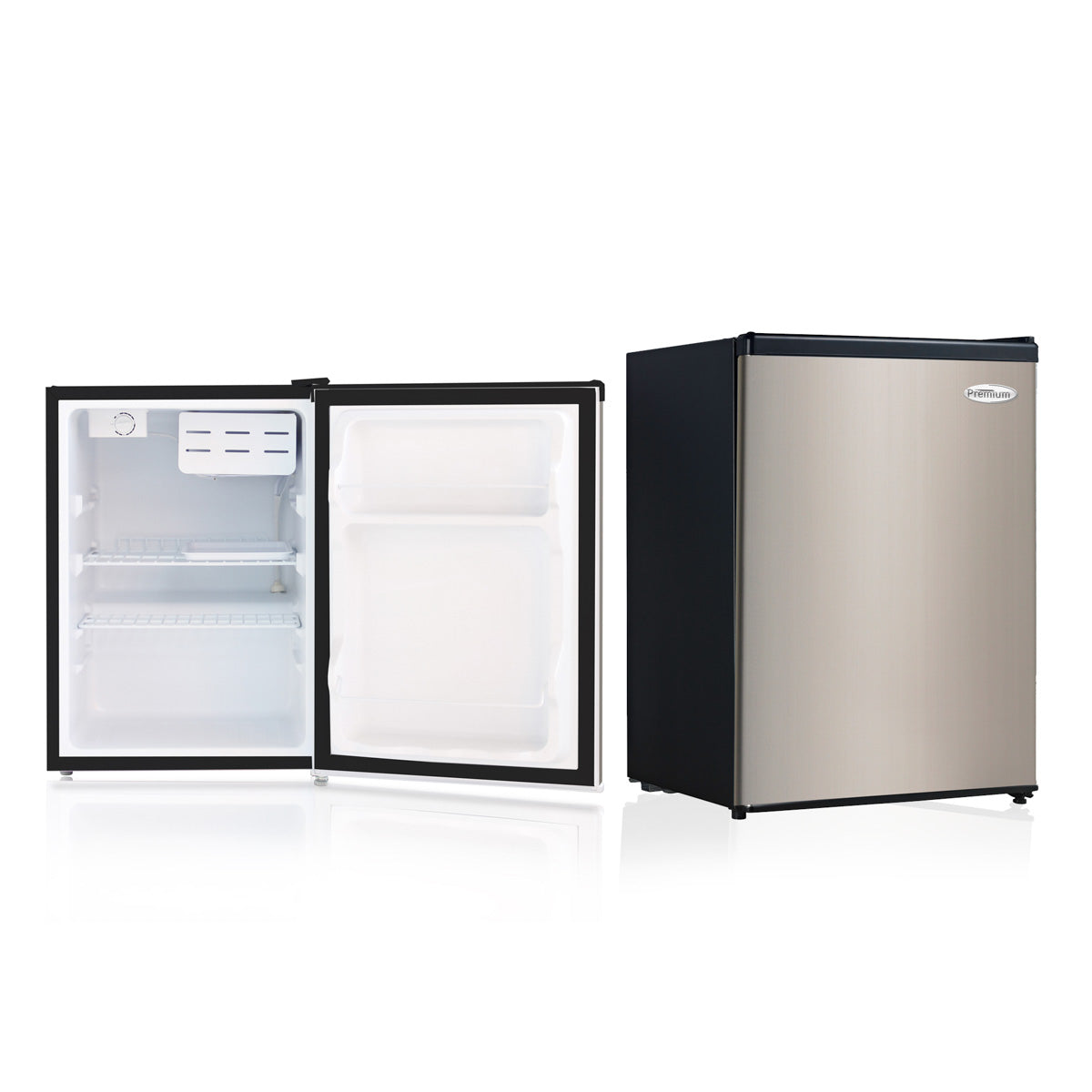 Premium - 17.5" Stainless Steel 2.4 CuFt Compact Refrigerator