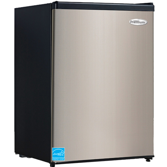Premium - 2.5 CuFt Compact Refrigerator In Stainless Steel