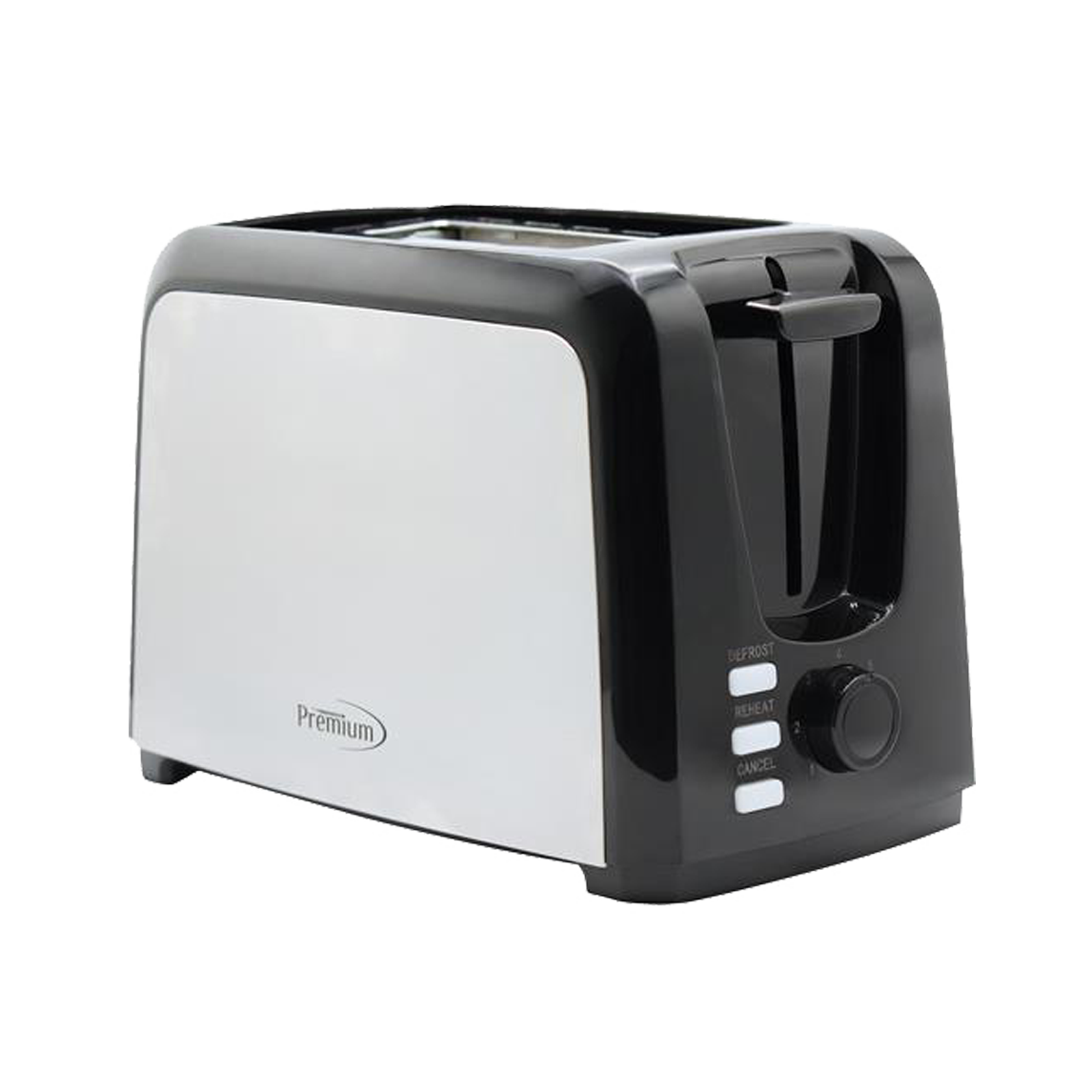 Premium 2 Slice Wide Slot Stainless steel Toaster With 7 Toasting 750 Watts.