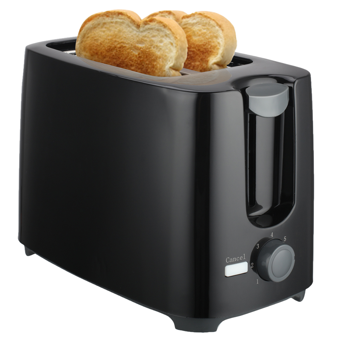 Premium - 2-Slot Toaster With 7 Shade Settings - Black